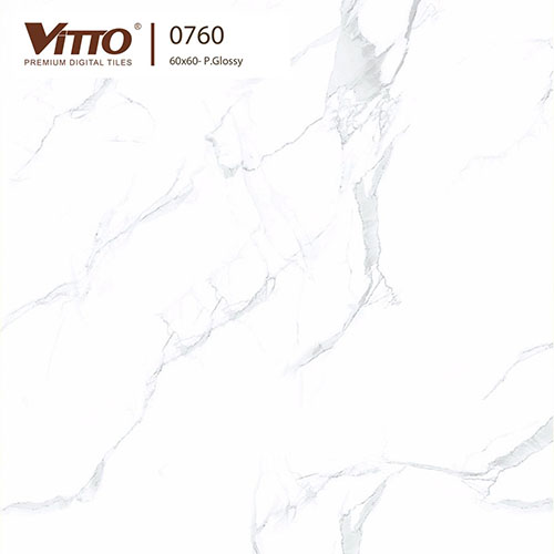 Gạch Vitto 600X600 Mã 760 | Gạch trắng vân khói