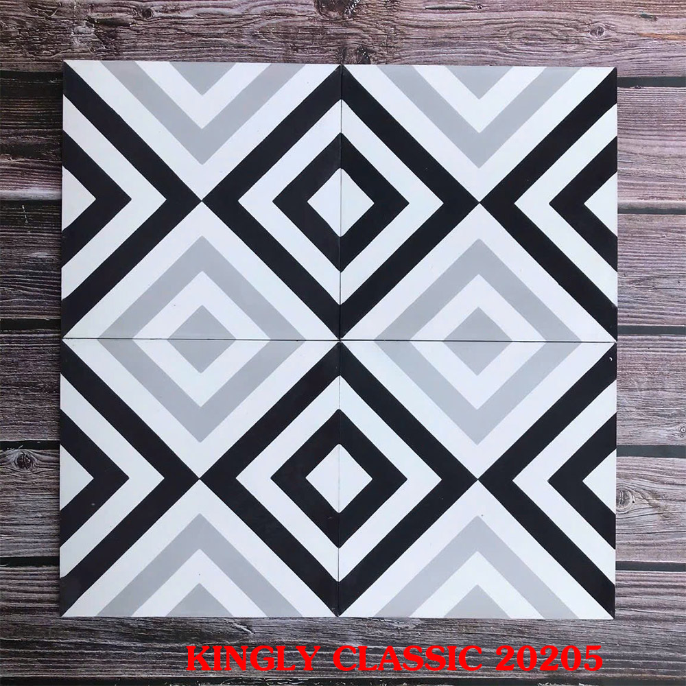 Gạch bông xi măng cổ điển 20x20 kingly Classic 20205